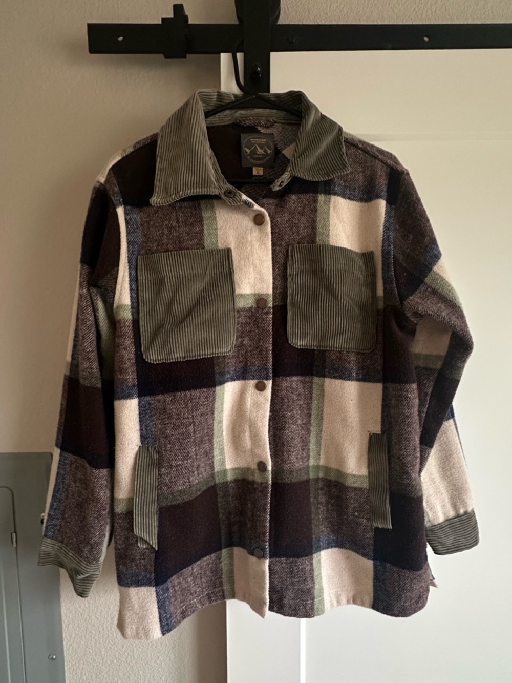 26 International Plaid Outdoor Jacket - Olive, Brown, Cream